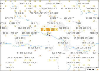 map of Rumburk