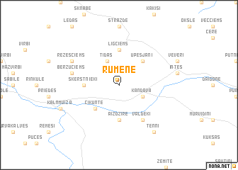 map of Rūmene