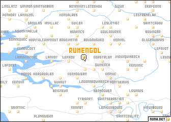 map of Rumengol