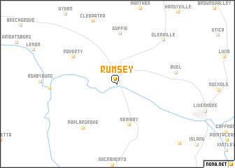 map of Rumsey