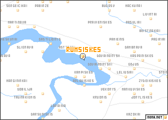 map of Rumšiškės