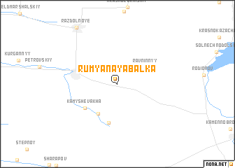 map of Rumyanaya Balka