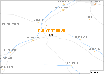 map of Rumyantsevo