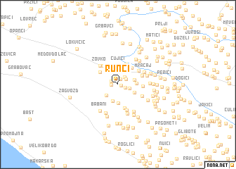 map of Runci