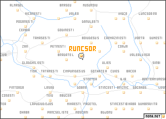 map of Runcşor