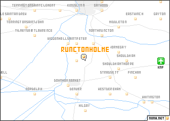 map of Runcton Holme