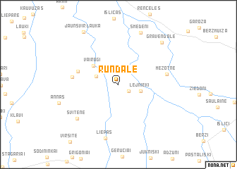 map of Rundāle