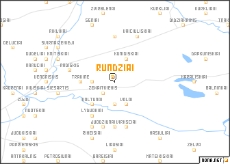 map of Rundžiai