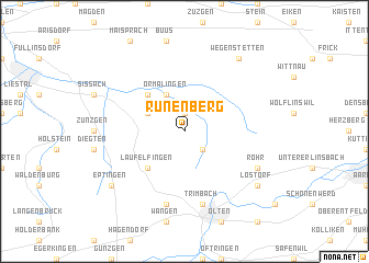 map of Rünenberg