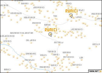 map of Runići
