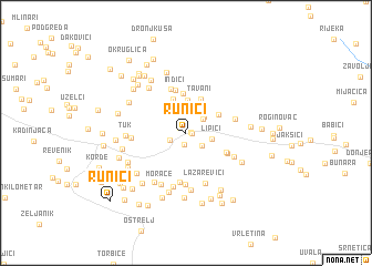 map of Runići