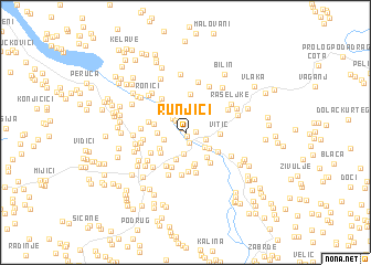 map of Runjići