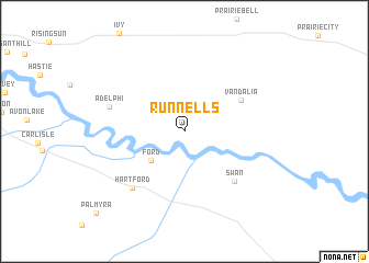 map of Runnells