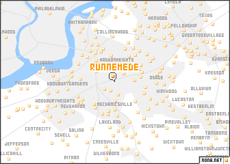 map of Runnemede