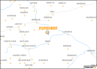 map of Runov Bor