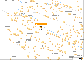 map of Runović