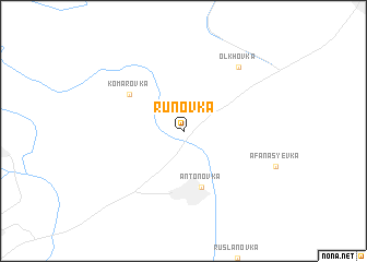 map of Runovka