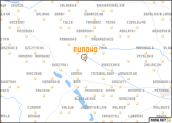 map of Runowo