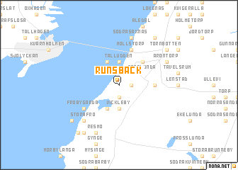 map of Runsbäck