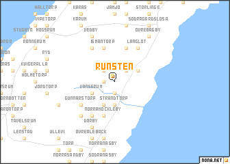 map of Runsten