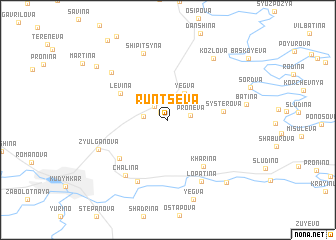 map of Runtseva