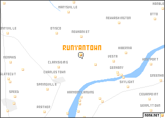 map of Runyantown