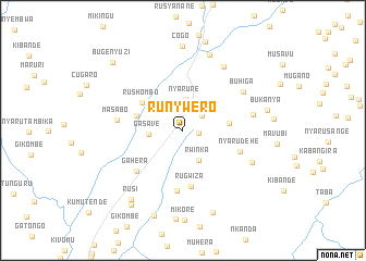 map of Runywero