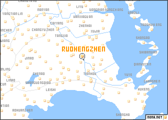 map of Ruohengzhen
