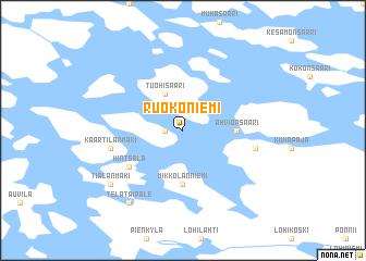 map of Ruokoniemi