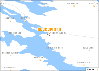 map of Ruokovirta