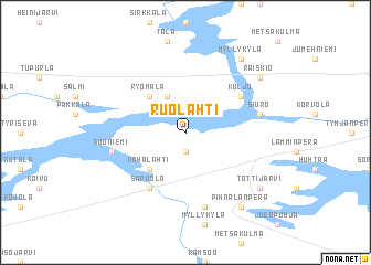map of Ruolahti