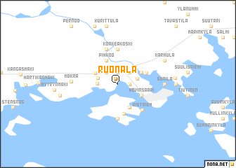 map of Ruonala