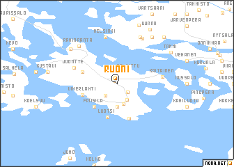 map of Ruoni