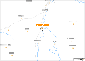 map of Ruoshui