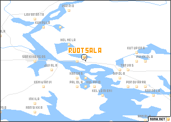 map of Ruotsala