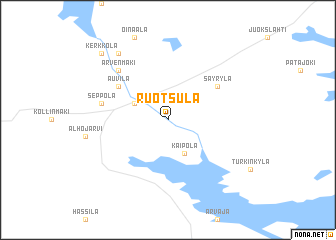 map of Ruotsula