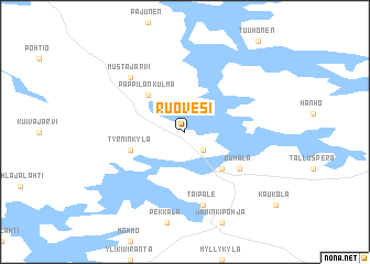 map of Ruovesi