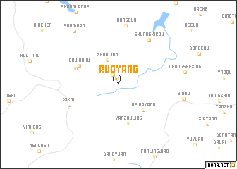 map of Ruoyang