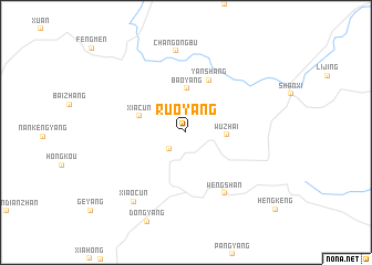 map of Ruoyang