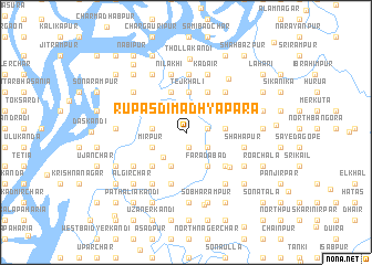 map of Rupasdi Madhyapāra