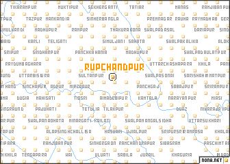 map of Rupchāndpur