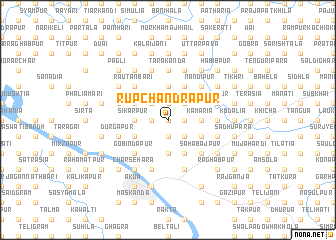 map of Rupchandrāpur