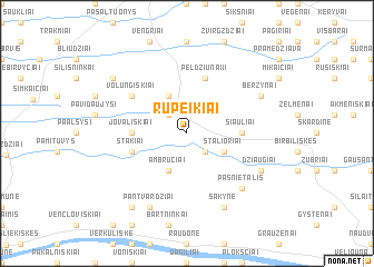 map of Rupeikiai
