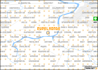 map of Rupelmonde