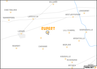 map of Rupert