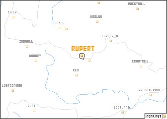 map of Rupert