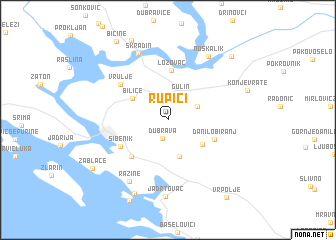 map of Rupići