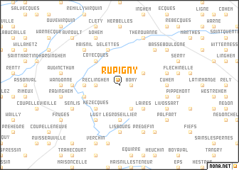 map of Rupigny