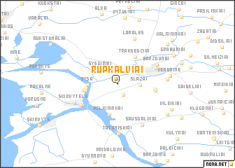 map of Rupkalviai