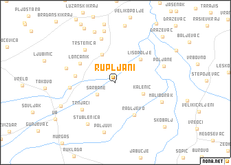 map of Rupljani